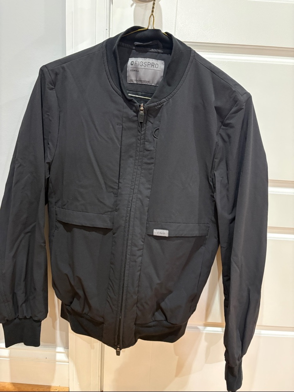 Figs Pro Black Bomber Jacket Women’s